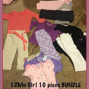 12/mo girl bundle/10piece lot